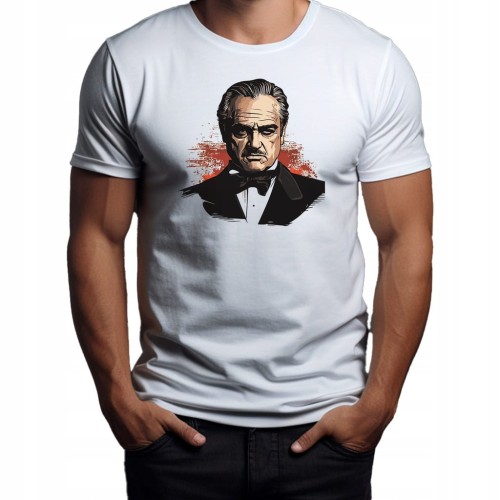 Nowoczesna Koszulka T-Shirt ''The Godfather'' Bawełna