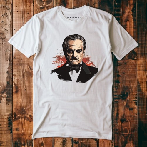 Nowoczesna Koszulka T-Shirt ''The Godfather'' Bawełna