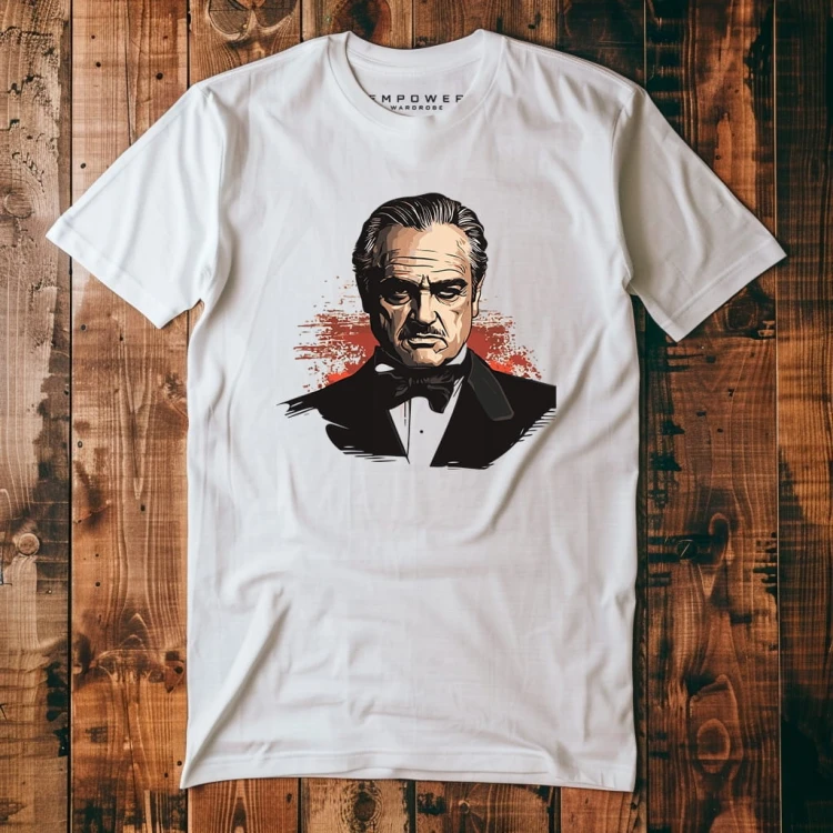 Nowoczesna Koszulka T-Shirt ''The Godfather'' Bawełna