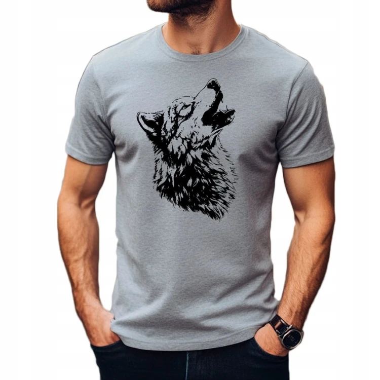 Koszulka T-shirt "Wolf" Bawełna