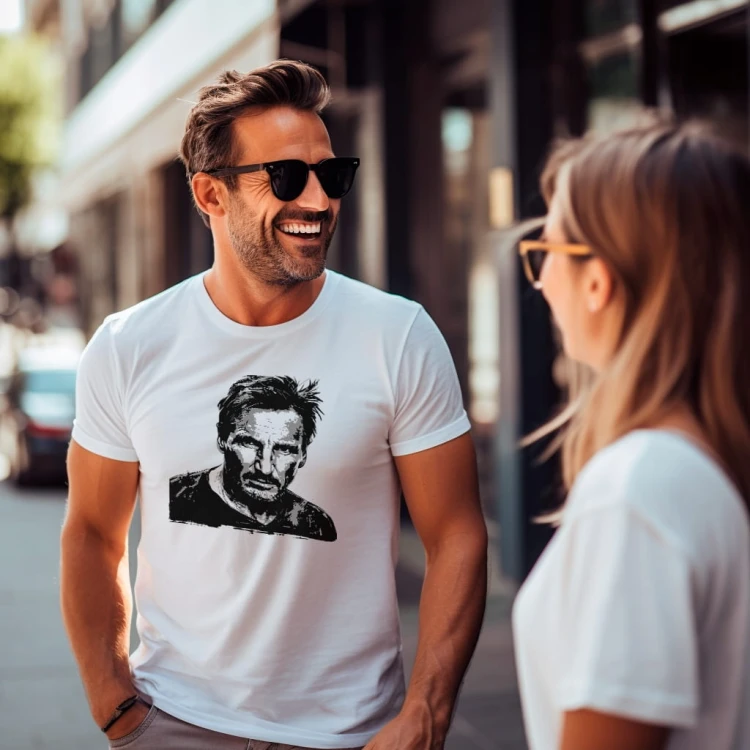 Koszulka T-shirt "Liam Neeson" Bawełna