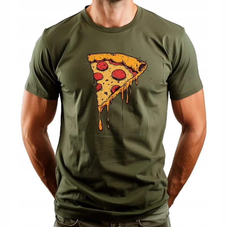 Koszulka Nowoczesna T-Shirt ''Pizza'' Bawełna