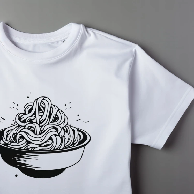 Koszulka T-shirt "Włoski Makaron" Bawełna