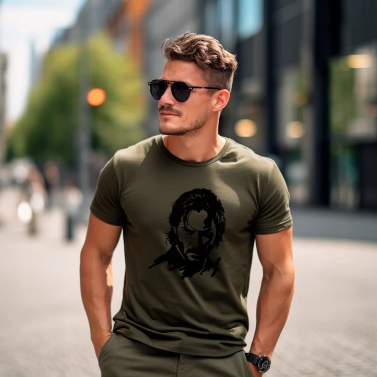Koszulka T-shirt "Keanu Reeves" Bawełna
