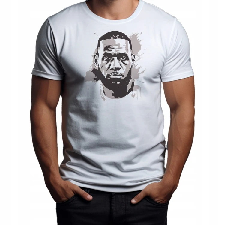 Koszulka T-shirt "LeBron James" Bawełna