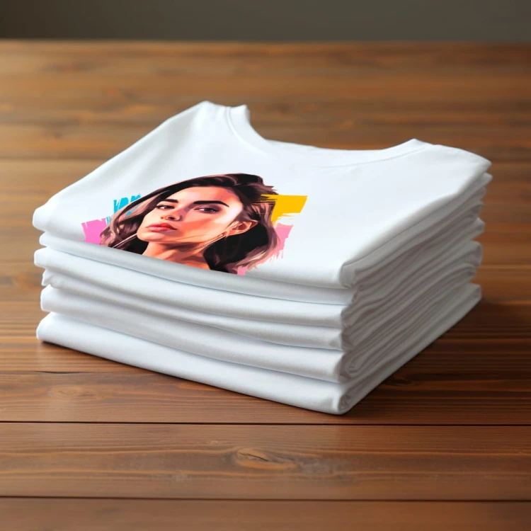 Nowoczesny T-shirt "Dua Lipa" Bawełna