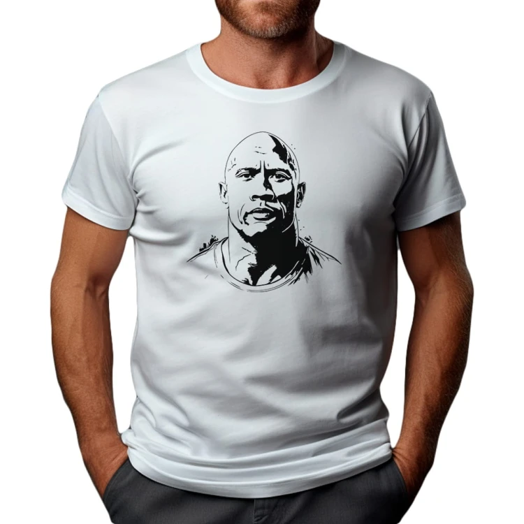Koszulka T-shirt "Dwayne ''The Rock'' Johnson" Bawełna