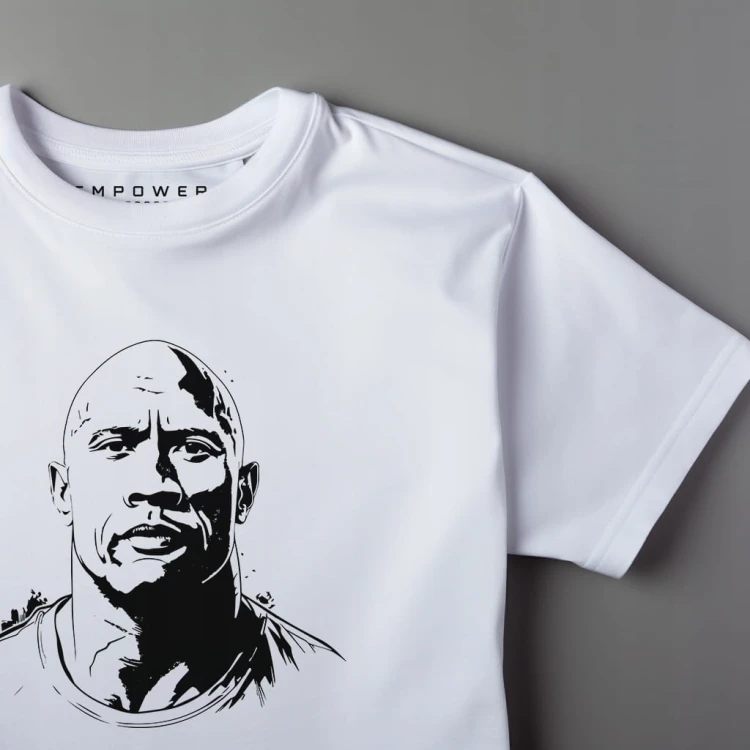Koszulka T-shirt "Dwayne ''The Rock'' Johnson" Bawełna