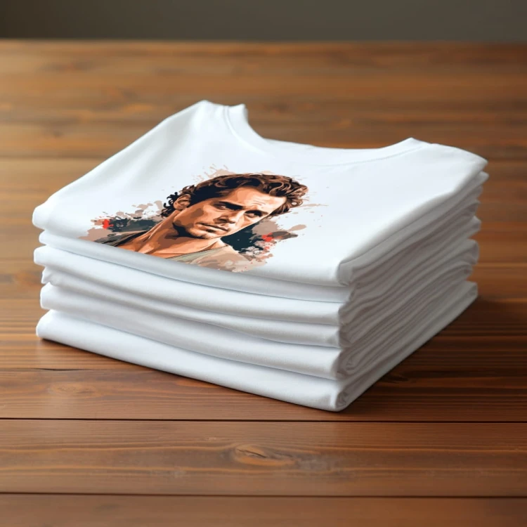 Nowoczesny T-shirt "Henry Cavill" Bawełna