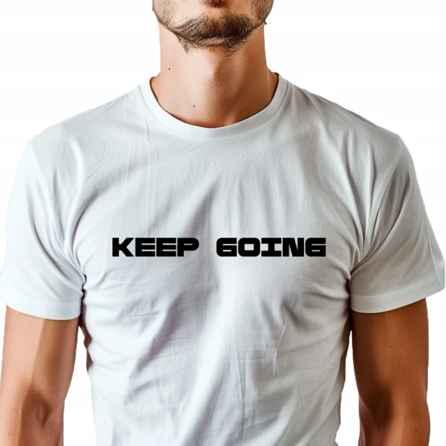 Koszulka unisex z nadrukiem Keep Going