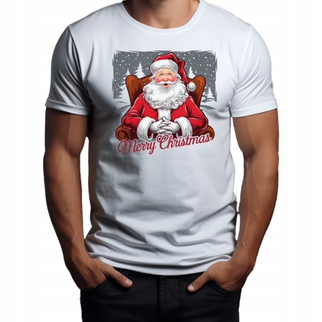 Koszulka unisex z nadrukiem Merry Christmas