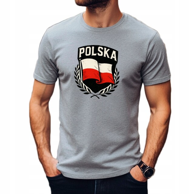 Koszulka unisex z nadrukiem Polska