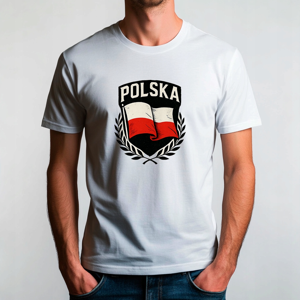 Koszulka unisex z nadrukiem Polska - obrazek 2