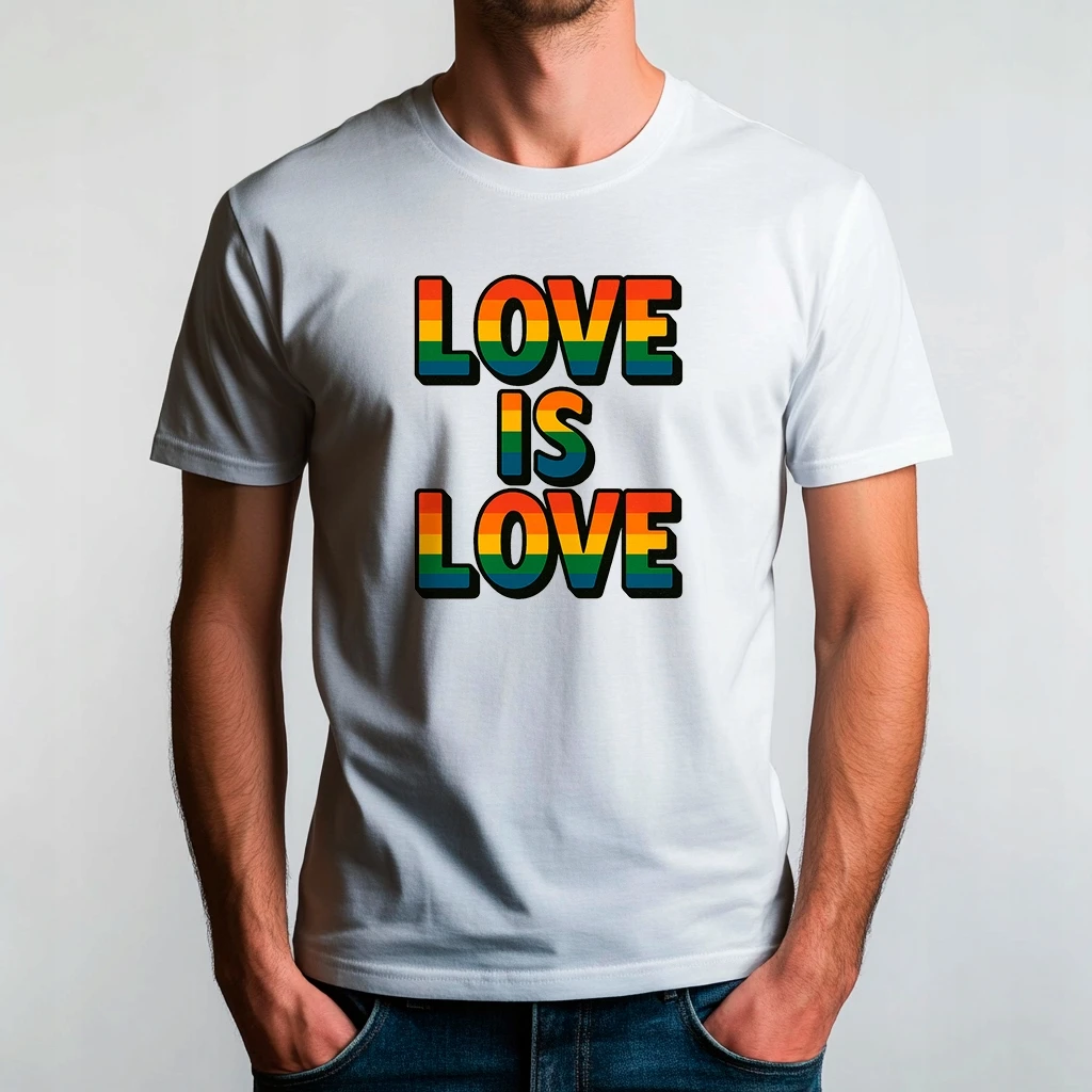 Koszulka unisex z nadrukiem Love is Love