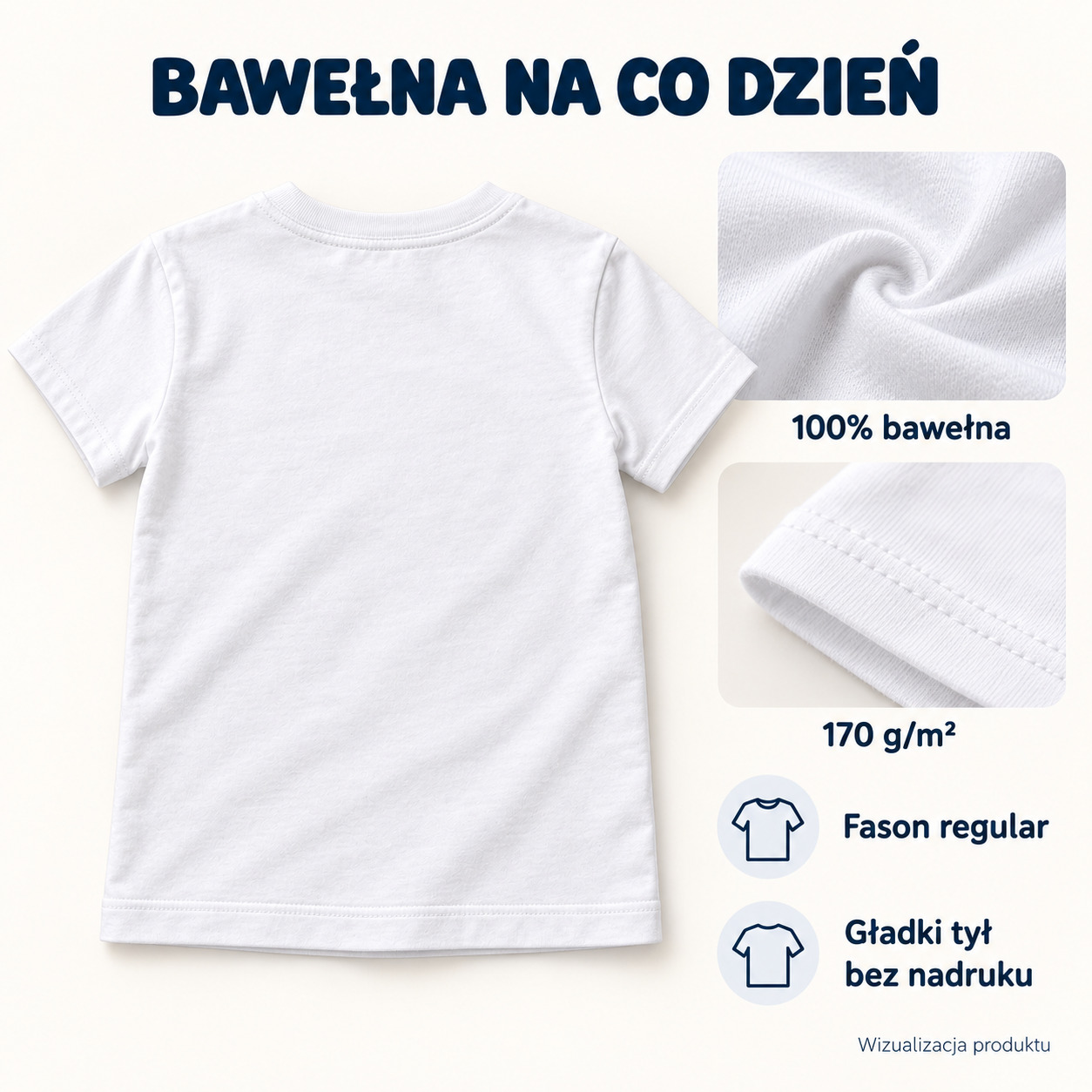 Koszulka dziecięca DZIADEK MI POKAŻE biała prezent - obrazek 4