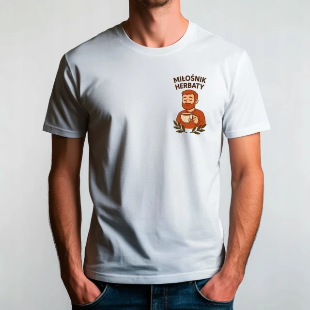 Koszulka unisex z nadrukiem Miłośnik herbaty