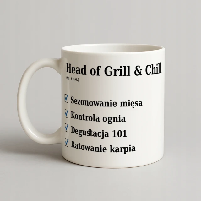 Kubek Head of Grill & Chill (sp. z o.o.) - prezent dla taty lub dziadka