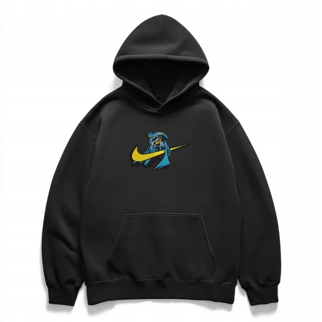 Bluza hoodie z haftem Batman Art