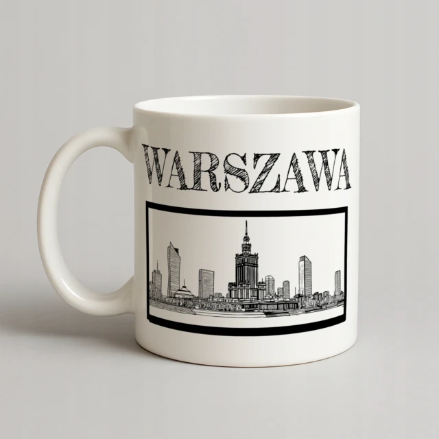 Kubek Warszawa panorama - prezent dla mieszkańca i turysty z Warszawy
