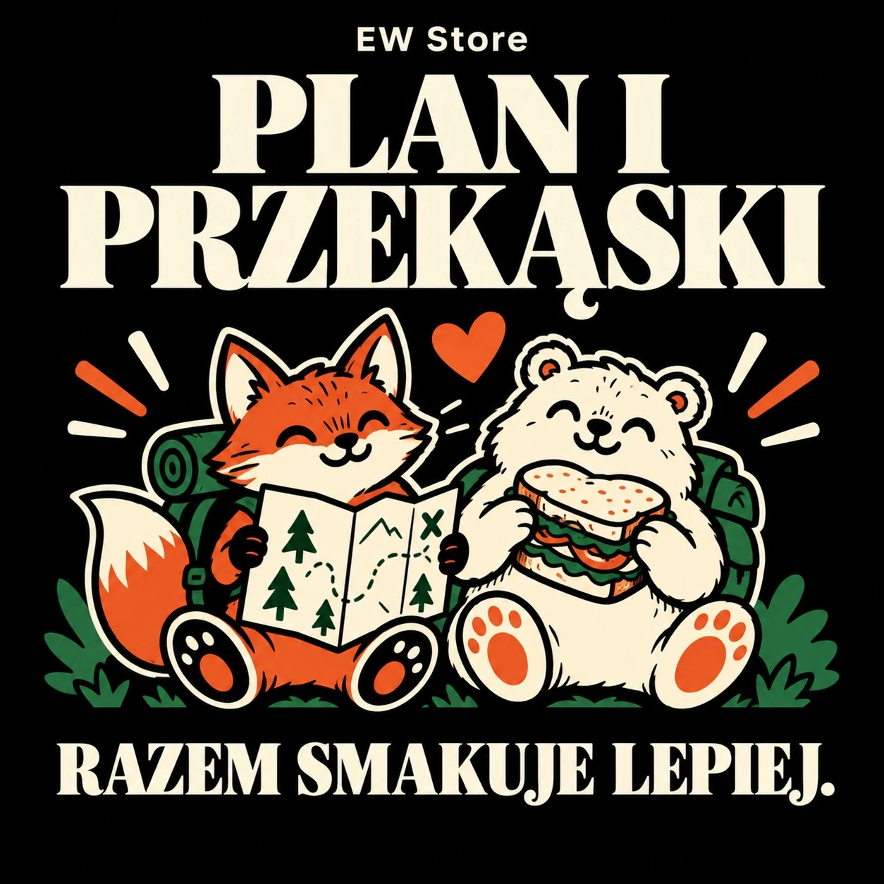 Plan i przekąski — zestaw dwóch toreb
