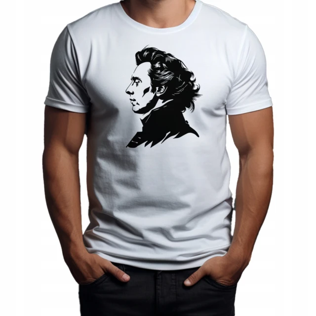 Koszulka T-Shirt ''Fryderyk Chopin'' Bawełna