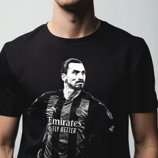 Koszulka czarna męska futbol retro nadruk piłkarski bawełna 190g