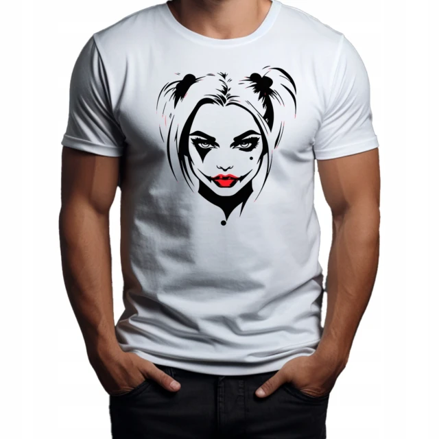 Nowoczesna Koszulka T-Shirt ''Harley Quinn'' Bawełna