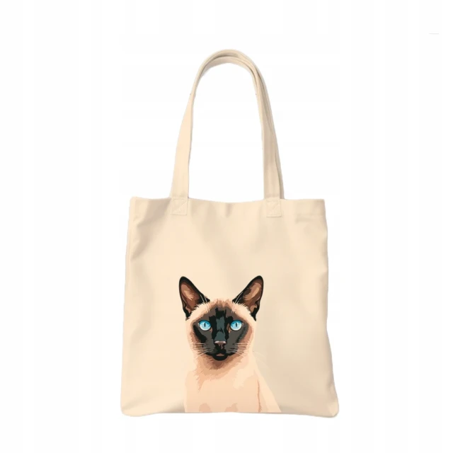 TORBA shopper "Siamese cat" Bawełniana