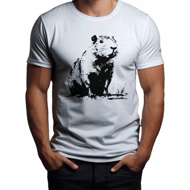 Koszulka unisex z nadrukiem Capybara