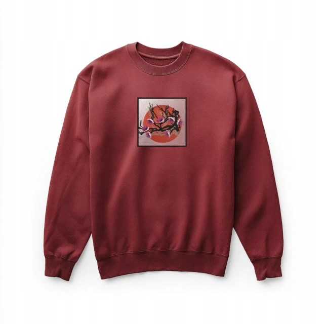 Bluza z haftem Kwitnąca wiśnia