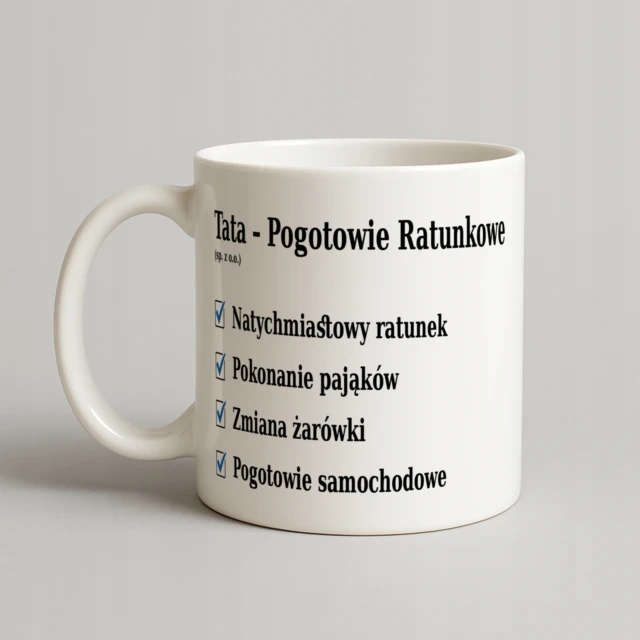 Kubek Tata Pogotowie Ratunkowe (sp. z o.o.) - prezent dla taty i dziadka