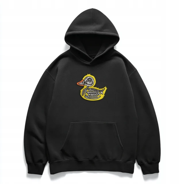 Bluza hoodie OVERSIZE z haftem Duck