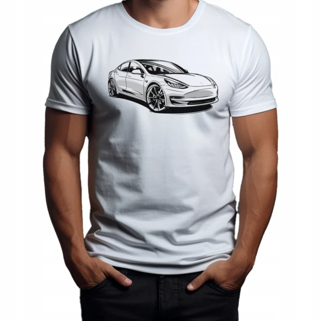 Koszulka T-Shirt ''Tesla'' Bawełna