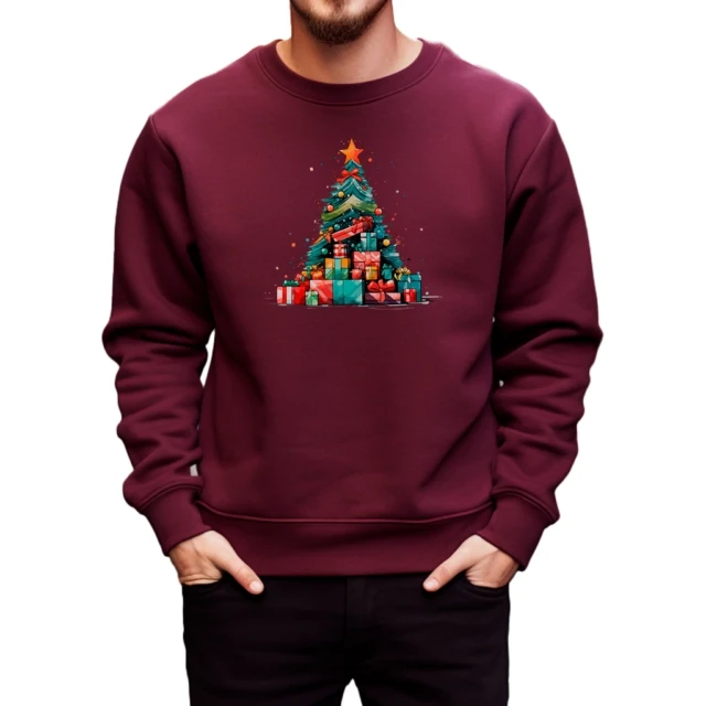 Bluza z nadrukiem Choinka z Prezentami
