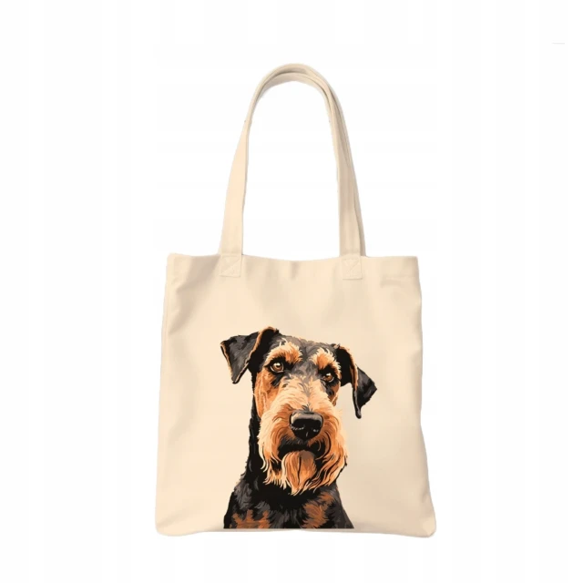 TORBA shopper "Airedale Terrier" Bawełniana