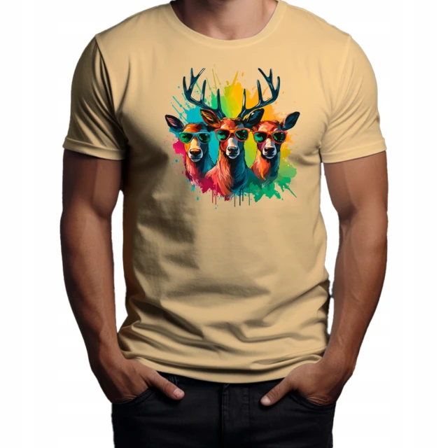Koszulka unisex z nadrukiem Reindeer Squad
